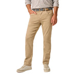 johnnie-O 01. MENS APPAREL - MENS PANTS - MENS PANTS CASUAL Men's Carmel Sateen 5-Pocket Pants KHAKI
