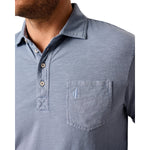 johnnie-O 01. MENS APPAREL - MENS LS SHIRTS - MENS LS CASUAL Men's Coastal Wash Long-Sleeve CLOUDBURST