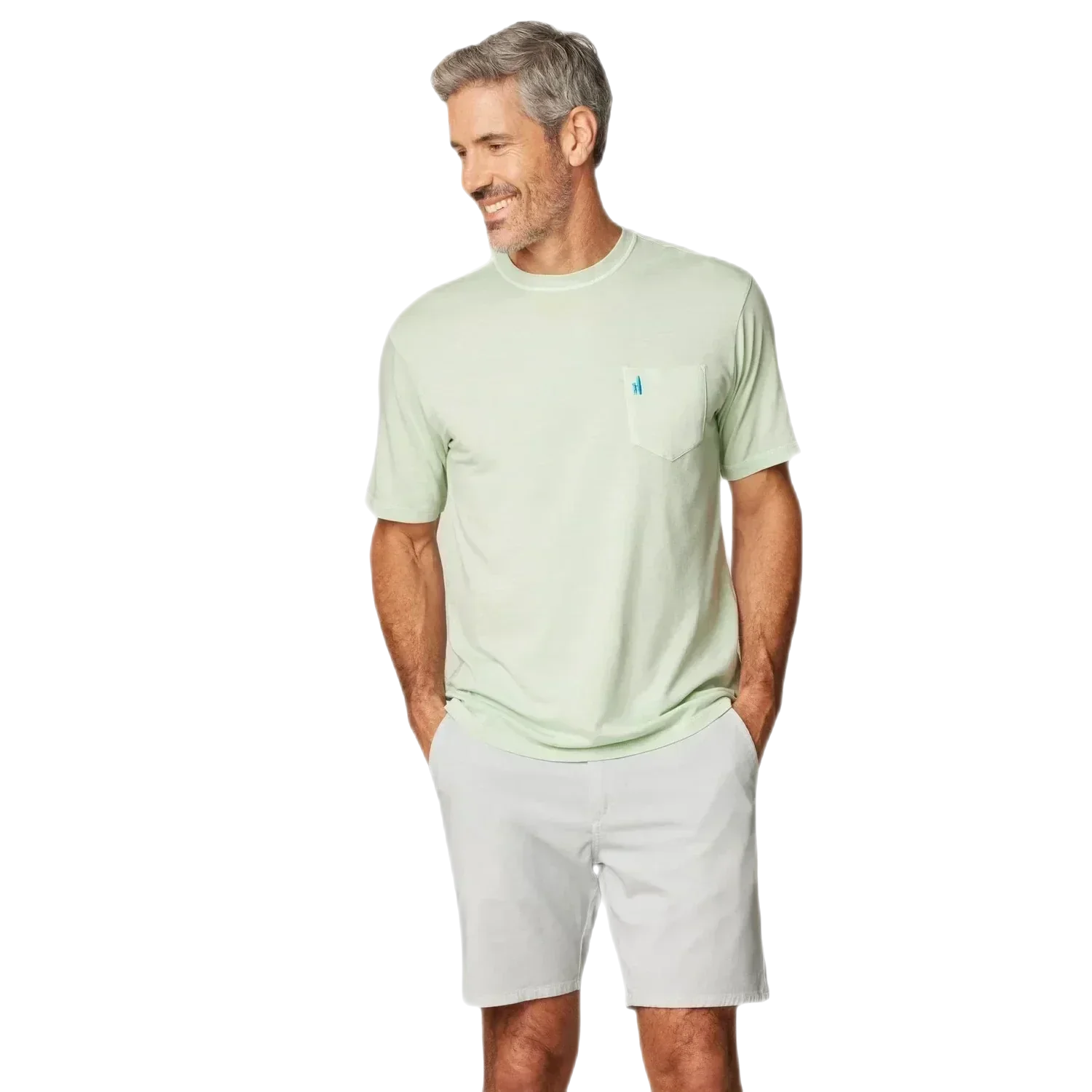 johnnie-O 01. MENS APPAREL - MENS T-SHIRTS - MENS T-SHIRT SS Men's Dale 2.0 Pocket T-Shirt PISTACHIO