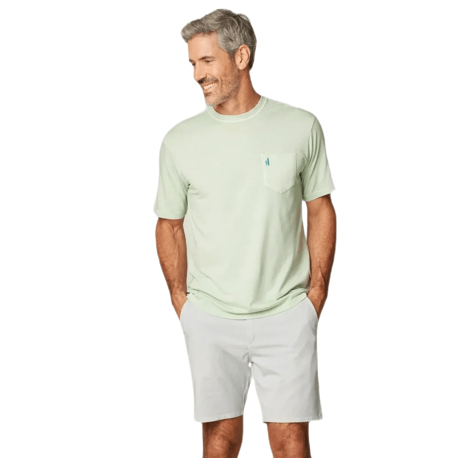 johnnie-O 01. MENS APPAREL - MENS T-SHIRTS - MENS T-SHIRT SS Men's Dale 2.0 Pocket T-Shirt PISTACHIO