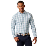 johnnie-O 01. MENS APPAREL - MENS LS SHIRTS - MENS LS BUTTON UP Men's Everyday Performance Button Down Shirt - Hendley LAGUNA BLUE