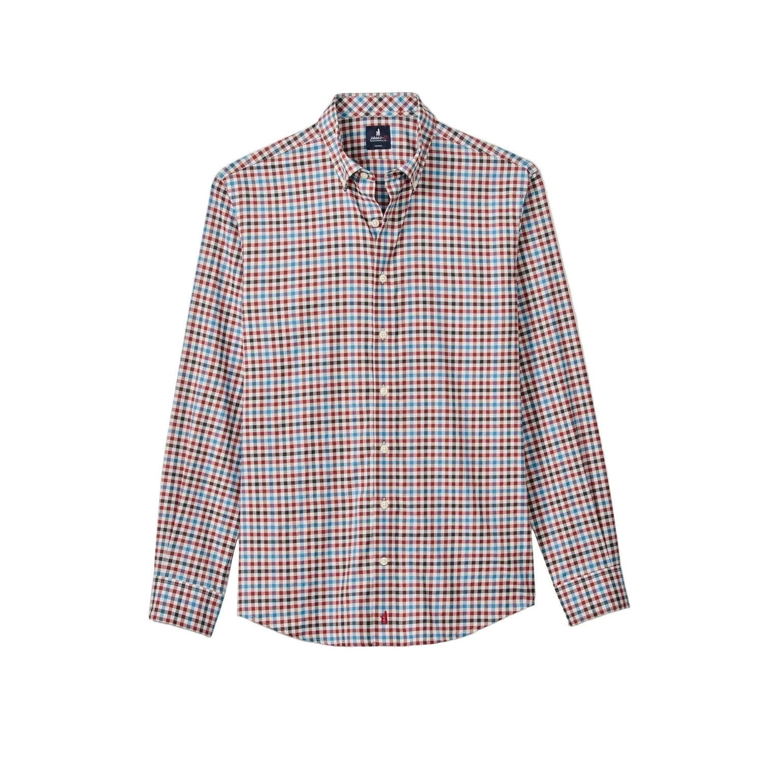 johnnie-O 01. MENS APPAREL - MENS LS SHIRTS - MENS LS BUTTON UP Men's Featherweight Performance Button Down Shirt - Hartwick MALIBU RED