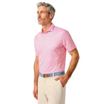 johnnie-O 01. MENS APPAREL - MENS SS SHIRTS - MENS SS POLO Men's Four Leaf AZALEA