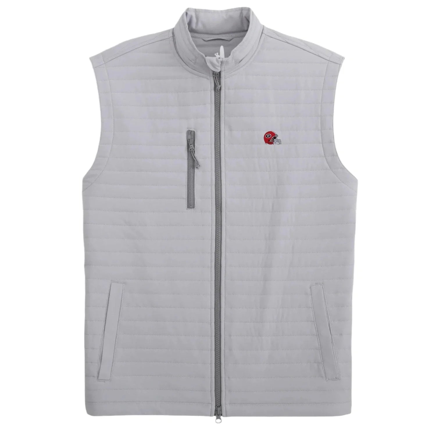 johnnie-O 01. MENS APPAREL - MENS VEST - MENS VEST CASUAL Men's Georgia Crosswind Quilted Performance Vest SEAL