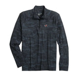 johnnie-O 01. MENS APPAREL - MENS HOODIES|SWEATERS - MENS PO Q ZIP Men's Georgia Patton Performance Camo 1/4 Zip Pullover HEATHER BLACK