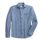 johnnie-O 01. MENS APPAREL - MENS LS SHIRTS - MENS LS BUTTON UP Men's Hangin' Out Linen Button Up Shirt - Hancock WAKE