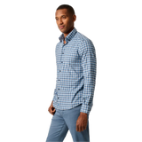 johnnie-O 01. MENS APPAREL - MENS LS SHIRTS - MENS LS BUTTON UP Men's Hangin' Out Performance Button Up Shirt - Tally VICTORY