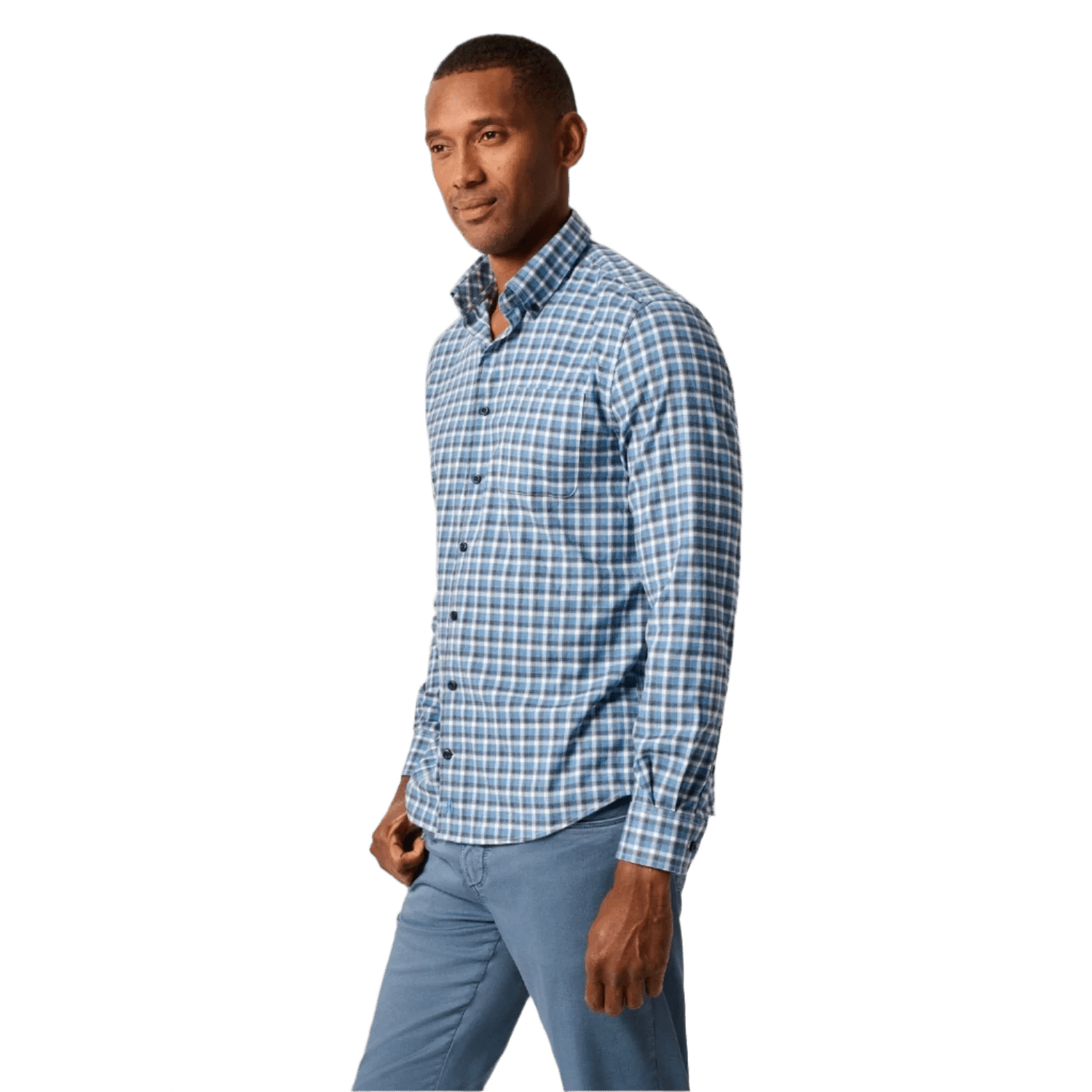 johnnie-O 01. MENS APPAREL - MENS LS SHIRTS - MENS LS BUTTON UP Men's Hangin' Out Performance Button Up Shirt - Tally VICTORY