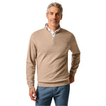 johnnie-O 01. MENS APPAREL - MENS LS SHIRTS - MENS LS CASUAL Men's Hanks "Lightweight Sully" 1/4 Zip Pullover HAZELNUT