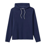 johnnie-O 01. MENS APPAREL - MENS LS SHIRTS - MENS LS HOODY Men's Hoppin Performance Drawstring Hoodie NAVY