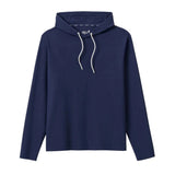 johnnie-O 01. MENS APPAREL - MENS LS SHIRTS - MENS LS HOODY Men's Hoppin Performance Drawstring Hoodie NAVY