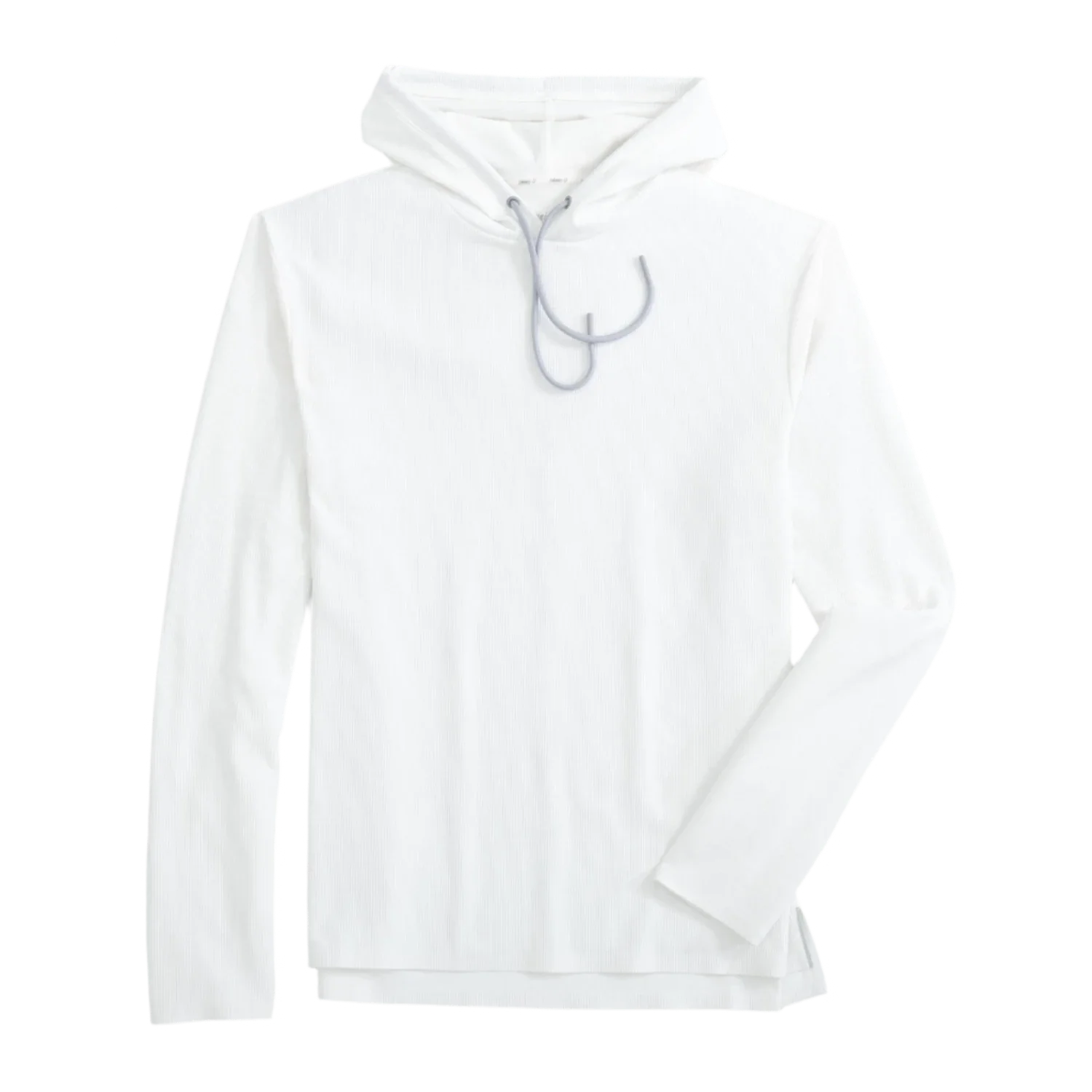 johnnie-O 01. MENS APPAREL - MENS LS SHIRTS - MENS LS HOODY Men's Hoppin Performance Drawstring Hoodie WHITE