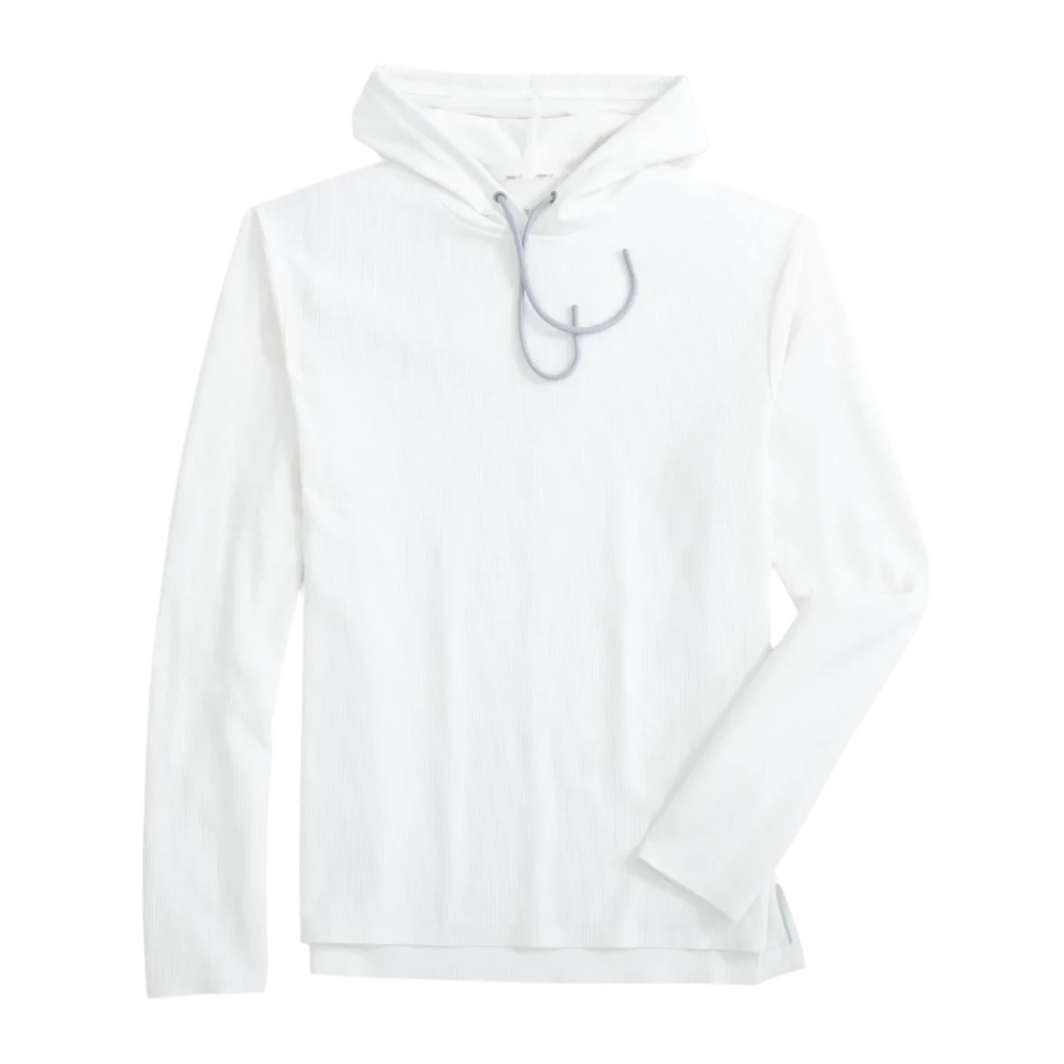 johnnie-O 01. MENS APPAREL - MENS LS SHIRTS - MENS LS HOODY Men's Hoppin Performance Drawstring Hoodie WHITE