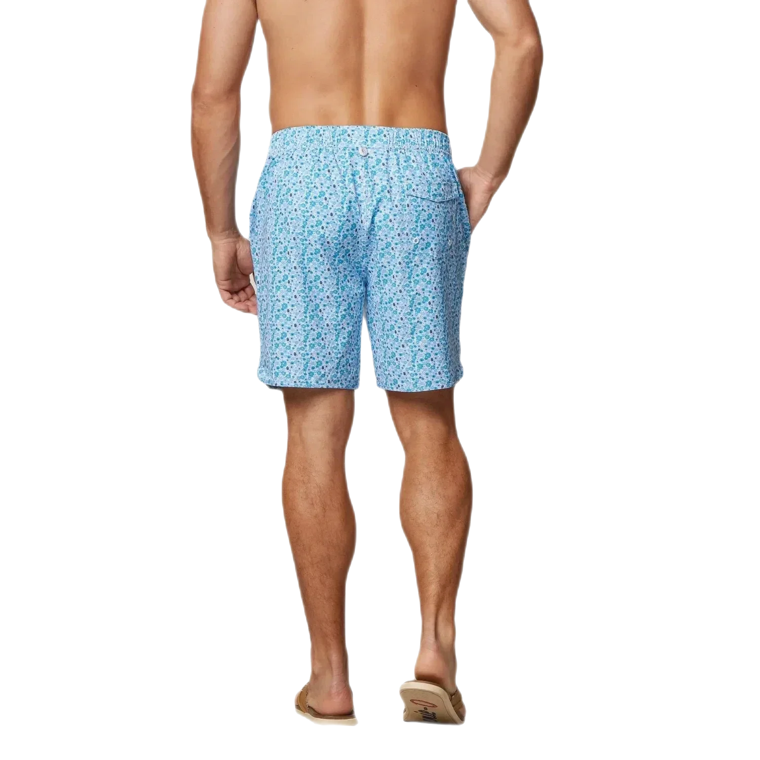 johnnie-O 01. MENS APPAREL - MENS SHORTS - MENS SHORTS SWIM Men's Hummell Half Elastic 7" Surf Shorts MALIBLU