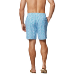 johnnie-O 01. MENS APPAREL - MENS SHORTS - MENS SHORTS SWIM Men's Hummell Half Elastic 7" Surf Shorts MALIBLU