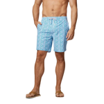 johnnie-O 01. MENS APPAREL - MENS SHORTS - MENS SHORTS SWIM Men's Hummell Half Elastic 7" Surf Shorts MALIBLU