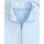 johnnie-O 01. MENS APPAREL - MENS LS SHIRTS - MENS LS HOODY Men's Hybrid Performance 1/4 Zip Hoodie GULF BLUE