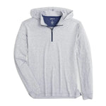 johnnie-O 01. MENS APPAREL - MENS LS SHIRTS - MENS LS HOODY Men's Hybrid Performance 1/4 Zip Hoodie HEATHER TWILIGHT