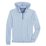 johnnie-O 01. MENS APPAREL - MENS LS SHIRTS - MENS LS HOODY Men's Hybrid Performance Quarter Zip Hoodie PIPELINE