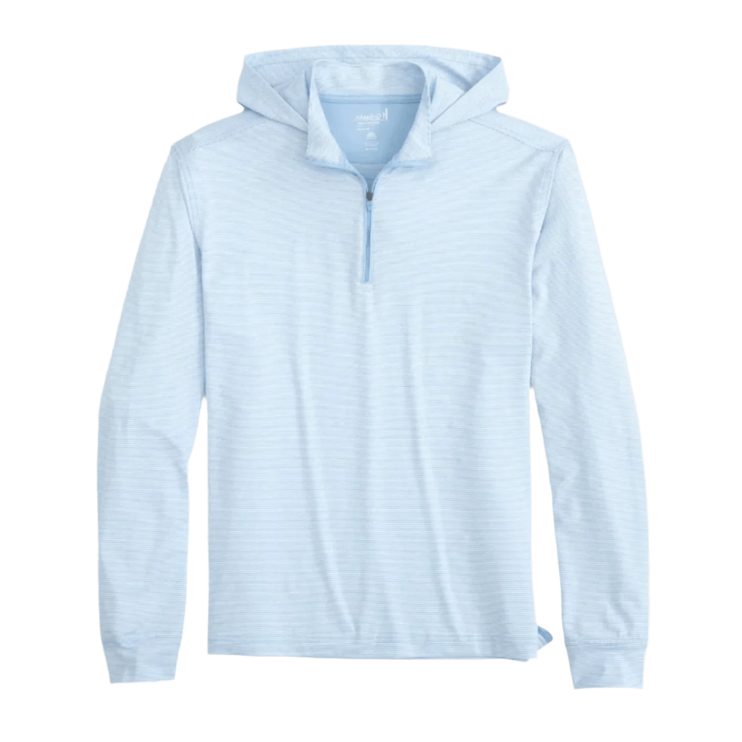 johnnie-O 01. MENS APPAREL - MENS LS SHIRTS - MENS LS HOODY Men's Hybrid Performance Quarter Zip Hoodie GULF BLUE