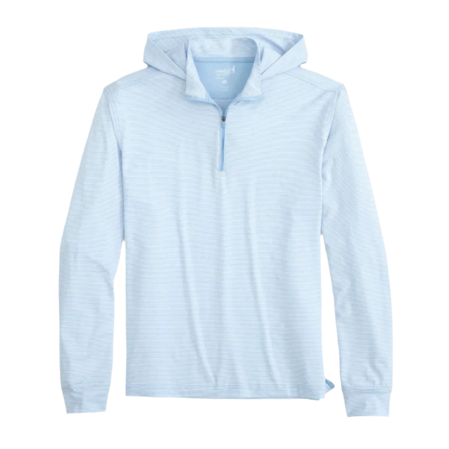 johnnie-O 01. MENS APPAREL - MENS LS SHIRTS - MENS LS HOODY Men's Hybrid Performance Quarter Zip Hoodie GULF BLUE