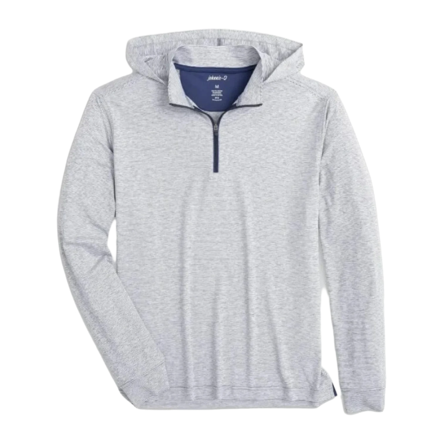 johnnie-O 01. MENS APPAREL - MENS LS SHIRTS - MENS LS HOODY Men's Hybrid Performance Quarter Zip Hoodie HEATHER TWILIGHT