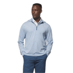 johnnie-O 01. MENS APPAREL - MENS LS SHIRTS - MENS LS HOODY Men's Hybrid Performance Quarter Zip Hoodie PIPELINE