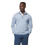 johnnie-O 01. MENS APPAREL - MENS LS SHIRTS - MENS LS HOODY Men's Hybrid Performance Quarter Zip Hoodie PIPELINE