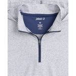 johnnie-O 01. MENS APPAREL - MENS LS SHIRTS - MENS LS HOODY Men's Hybrid Performance Quarter Zip Hoodie HEATHER TWILIGHT