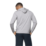 johnnie-O 01. MENS APPAREL - MENS LS SHIRTS - MENS LS HOODY Men's Hybrid Performance Quarter Zip Hoodie HEATHER TWILIGHT