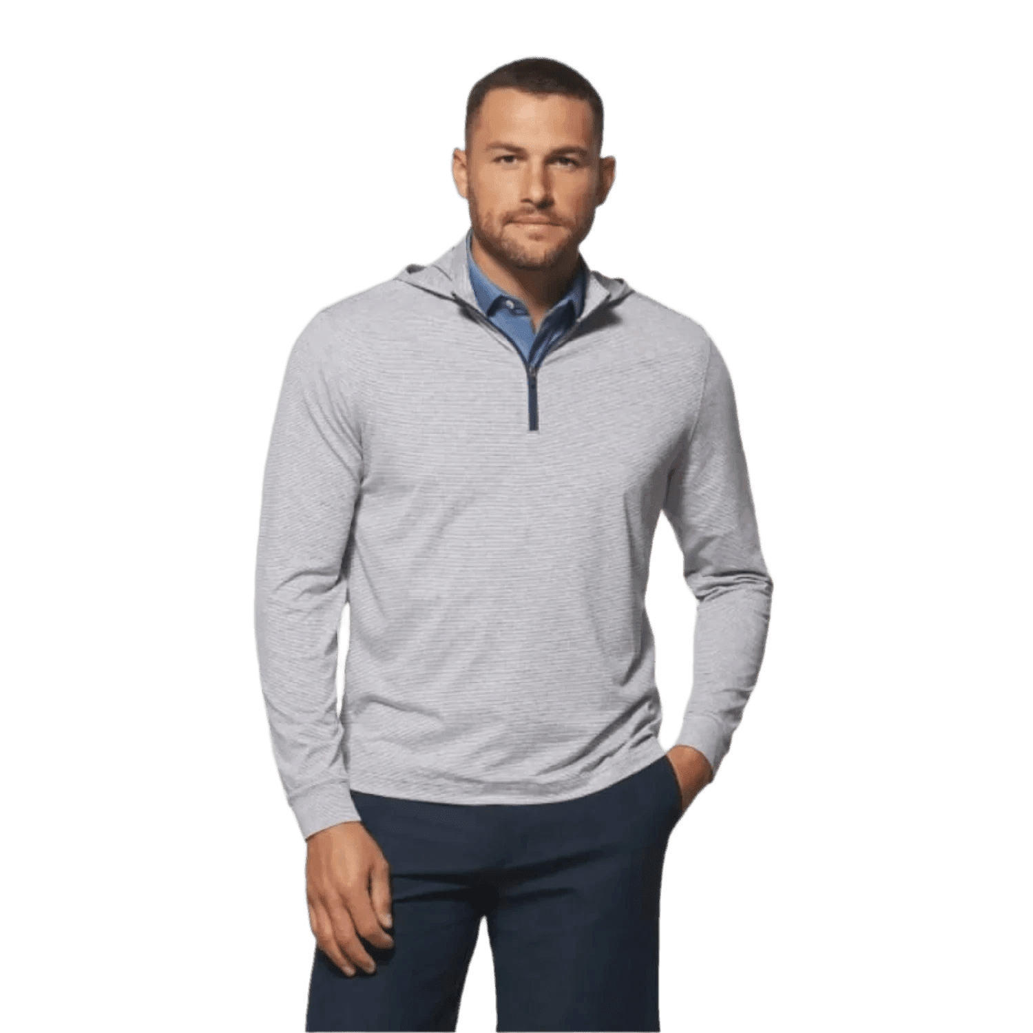 johnnie O Men s Hybrid Performance Quarter Zip Hoodie High Country Outfitters