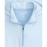 johnnie-O 01. MENS APPAREL - MENS LS SHIRTS - MENS LS HOODY Men's Hybrid Performance Quarter Zip Hoodie GULF BLUE