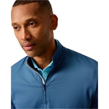 johnnie-O 01. MENS APPAREL - MENS HOODIES|SWEATERS - MENS PO Q ZIP Men's Jamie Jacquard Stretch 1/4-Zip Pullover NAVY MAHALO