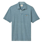 johnnie-O 01. MENS APPAREL - MENS SS SHIRTS - MENS SS POLO Men's Johnny Collar Cotton Polo - Brandt LAGUNA BLUE