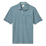 johnnie-O 01. MENS APPAREL - MENS SS SHIRTS - MENS SS POLO Men's Johnny Collar Cotton Polo - Brandt LAGUNA BLUE