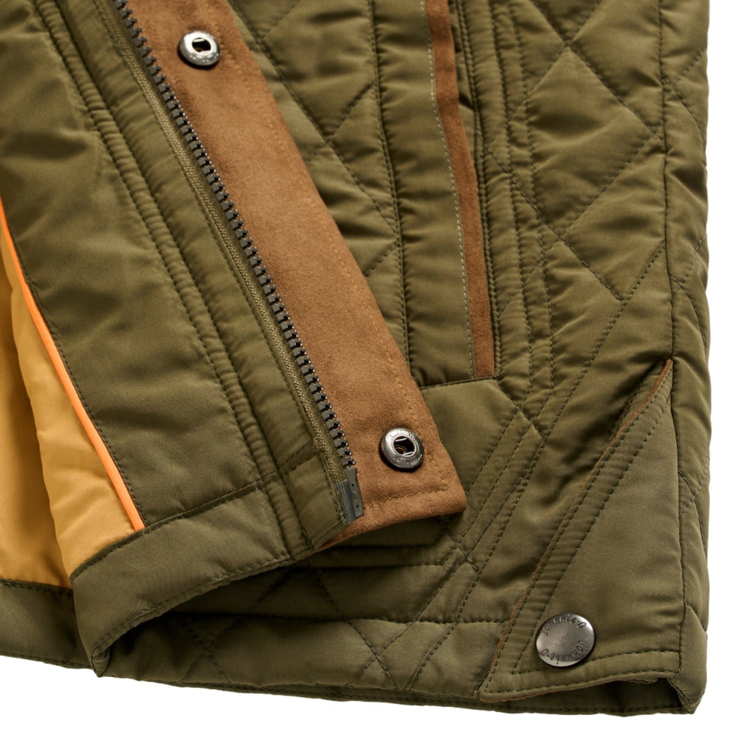 johnnie-O 01. MENS APPAREL - MENS JACKETS - MENS JACKETS INSULATED Men's Juno Quilted Snap Jacket MANGROVE