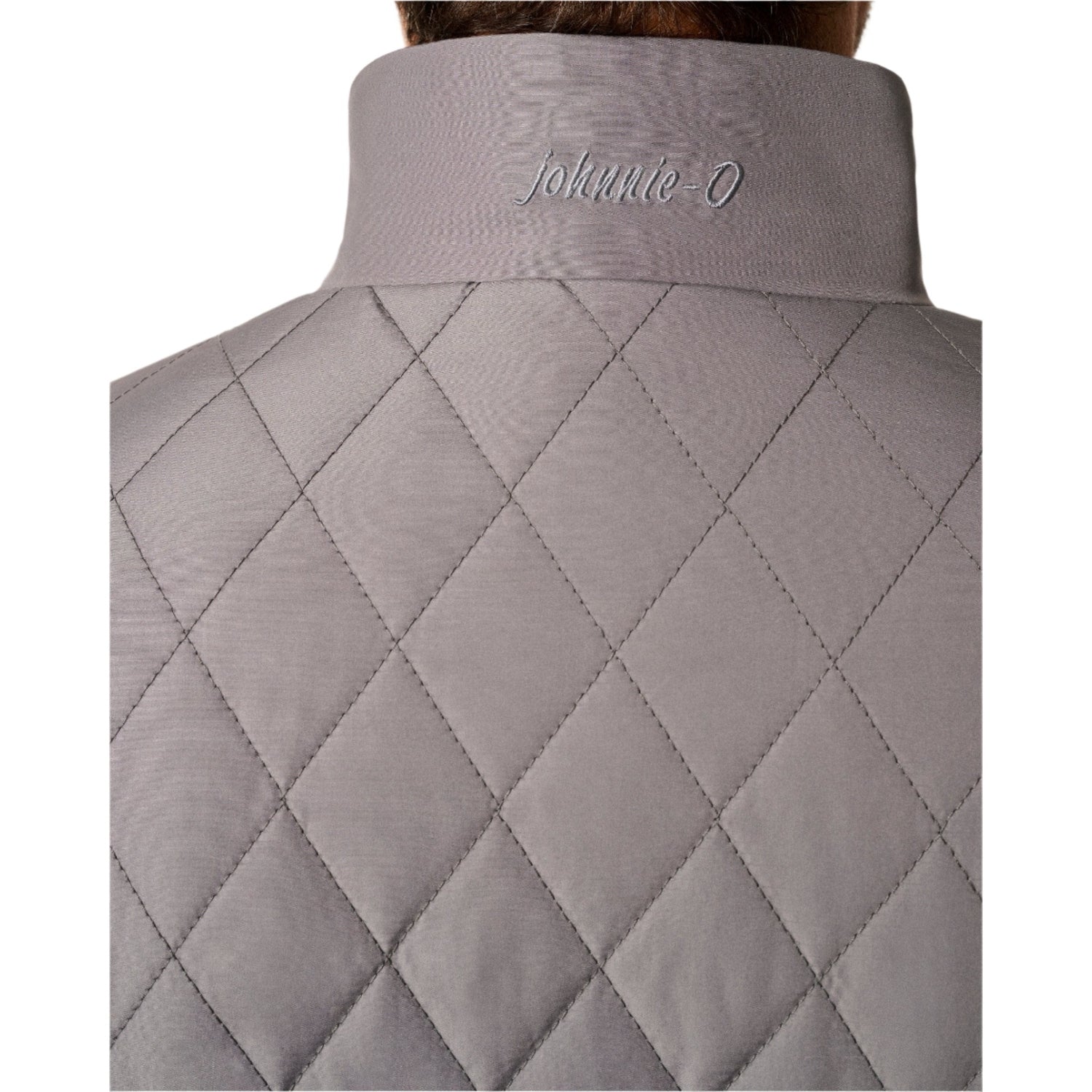 johnnie-O 01. MENS APPAREL - MENS JACKETS - MENS JACKETS INSULATED Men's Juno Quilted Snap Jacket CONCRETE