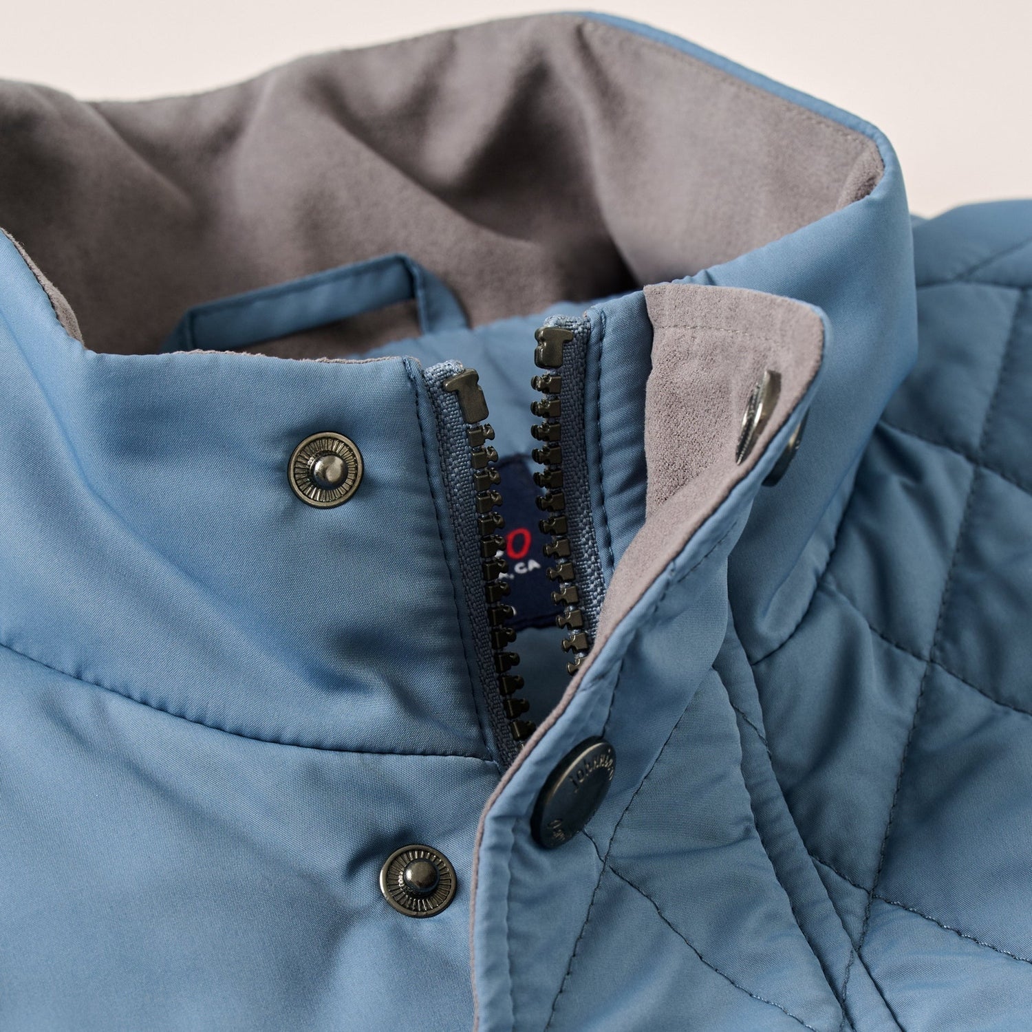 johnnie-O 01. MENS APPAREL - MENS JACKETS - MENS JACKETS INSULATED Men's Juno Quilted Snap Jacket SAILOR