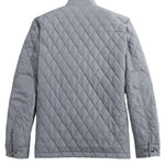 johnnie-O 01. MENS APPAREL - MENS JACKETS - MENS JACKETS INSULATED Men's Juno Quilted Snap Jacket CONCRETE