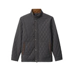 johnnie-O 01. MENS APPAREL - MENS JACKETS - MENS JACKETS INSULATED Men's Juno Quilted Snap Jacket DARK GRAY