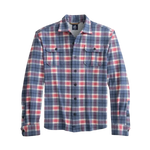 johnnie-O 01. MENS APPAREL - MENS LS SHIRTS - MENS LS BUTTON UP Men's Kaden Stretch Flannel Lodge Shirt LAGUNA BLUE