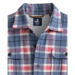 johnnie-O 01. MENS APPAREL - MENS LS SHIRTS - MENS LS BUTTON UP Men's Kaden Stretch Flannel Lodge Shirt LAGUNA BLUE