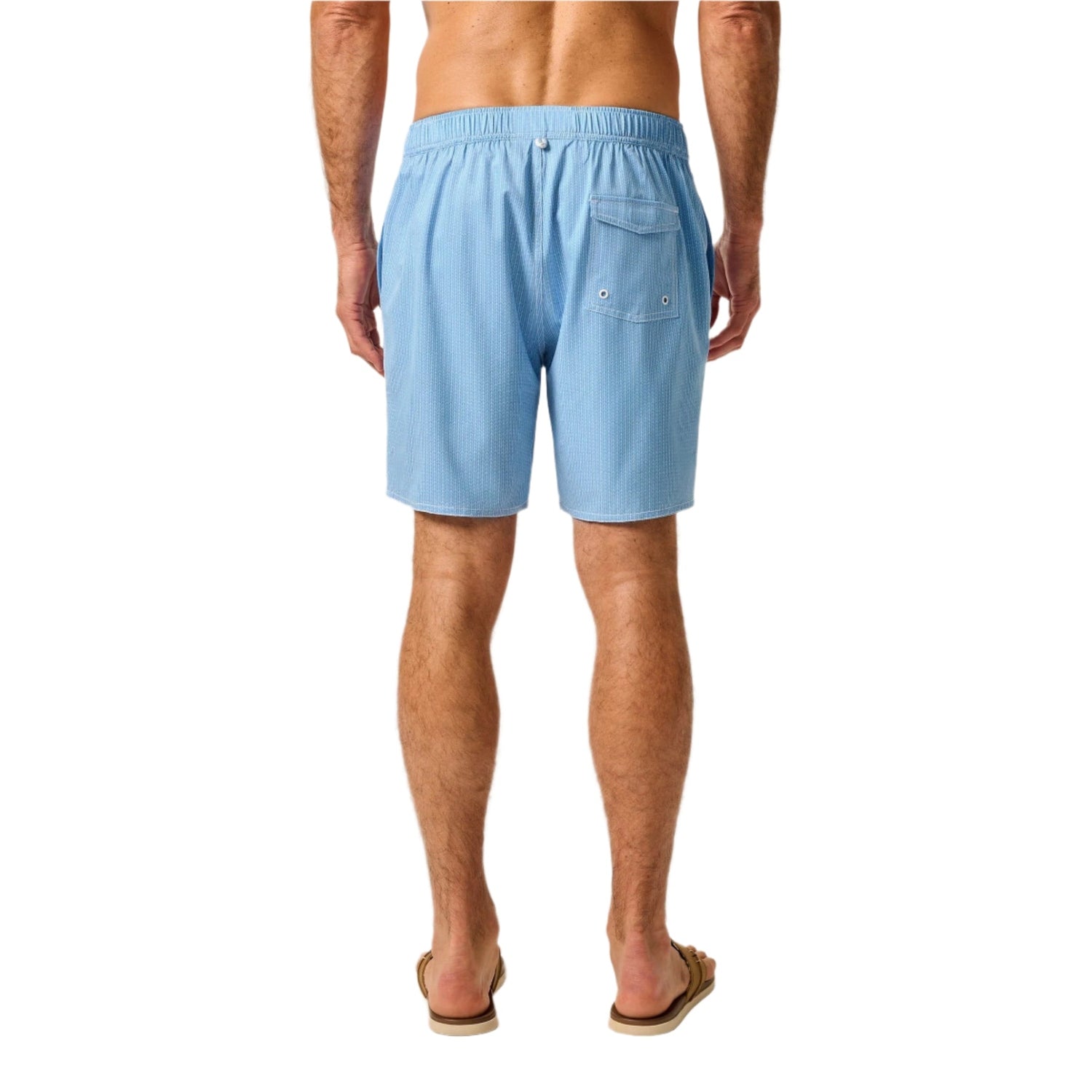 johnnie-O 01. MENS APPAREL - MENS SHORTS - MENS SHORTS SWIM Men's Low Tide Half Elastic 7" Surf Shorts MALIBLU