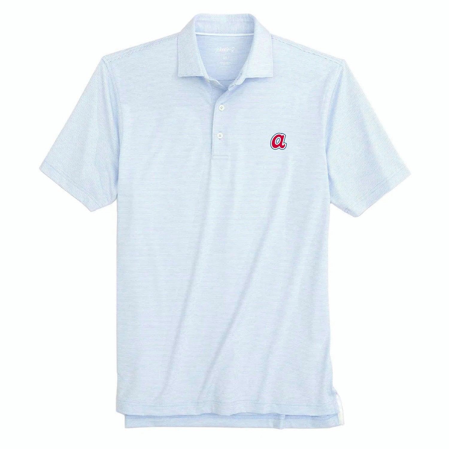 johnnie-O 01. MENS APPAREL - MENS SS SHIRTS - MENS SS POLO Men's Lyndon MLB - Braves COOPERS | GULF BLUE