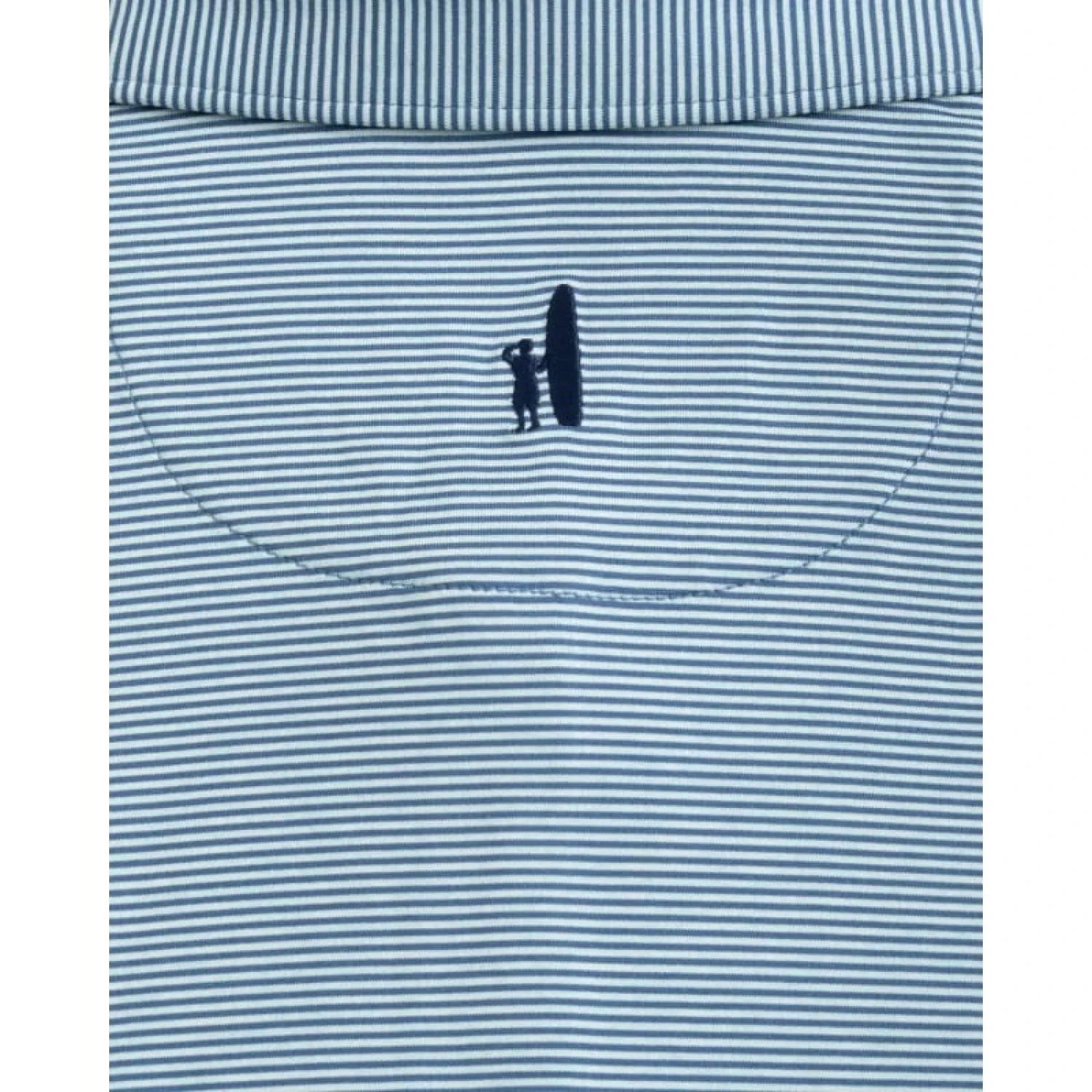 johnnie-O 01. MENS APPAREL - MENS SS SHIRTS - MENS SS POLO Men's Lyndon Striped Polo LAKE