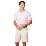 johnnie-O 01. MENS APPAREL - MENS SS SHIRTS - MENS SS POLO Men's Lyndon Striped Polo BAHAMA MAMA