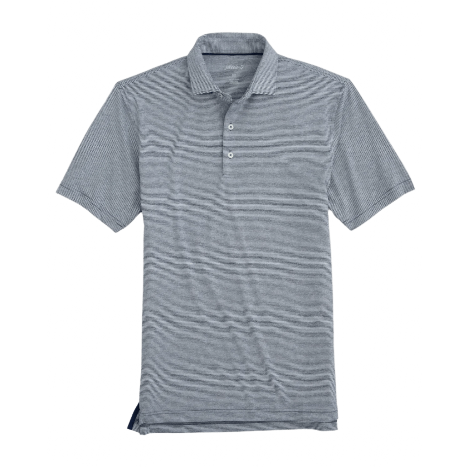 johnnie-O 01. MENS APPAREL - MENS SS SHIRTS - MENS SS POLO Men's Lyndon Striped Polo HEATHER TWILIGHT