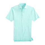 johnnie-O 01. MENS APPAREL - MENS SS SHIRTS - MENS SS POLO Men's Lyndon Striped Polo PEACOCK