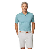 johnnie-O 01. MENS APPAREL - MENS SS SHIRTS - MENS SS POLO Men's Lyndon Striped Polo JUNGLE