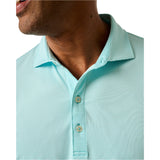 johnnie-O 01. MENS APPAREL - MENS SS SHIRTS - MENS SS POLO Men's Lyndonn Striped Polo PEACOCK